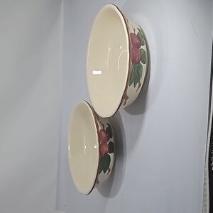 Vintage Franciscan Apple Blossom Large Bowls. Set of 2